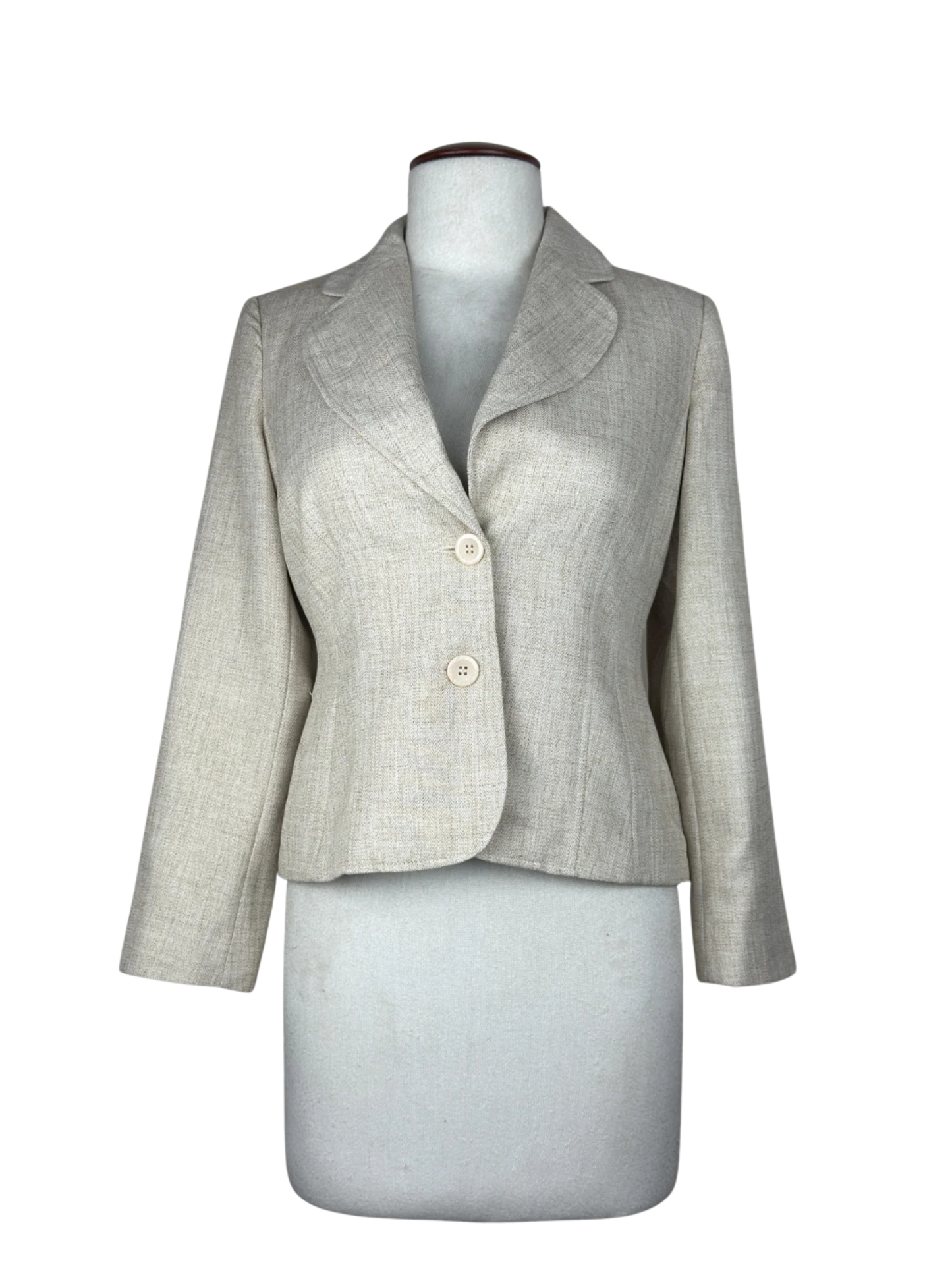 UK Imported secondhand Women Bolero Coatt - Autonomy brand, Beige Polyester, Premium condition, for Womens - Online Thrift Store Lahore Pakistan