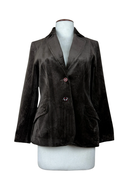 Shop Premium Plus Women Bolero Coatt by Unknown | Preloved Branded Clothes | Brown Nylon | Womens | OTS Thrift Store Islamabad Pakistan