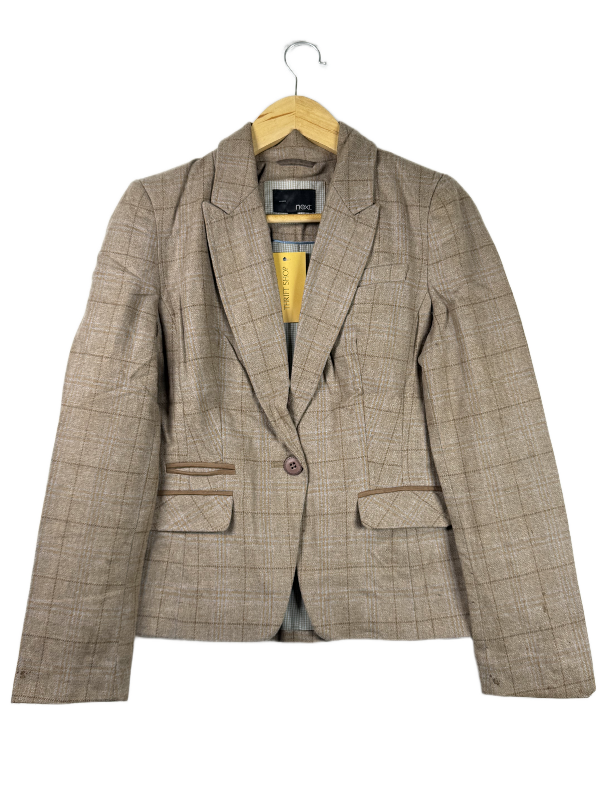 Shop PREMIUM PLUS Bolero Coat by NEXT | Preloved Branded Clothes | BROWN ACRYLIC | Women | OTS Thrift Store Peshawar Pakistan