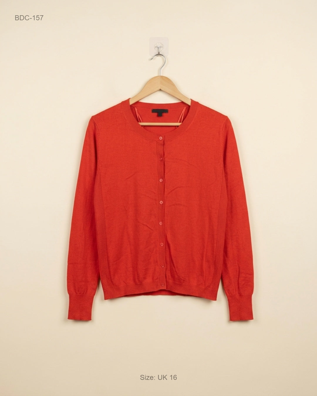 UK Imported secondhand Button Down Cardigans - Papaya brand, Orange Viscose, Premium condition, for Women - Online Thrift Store Islamabad Pakistan