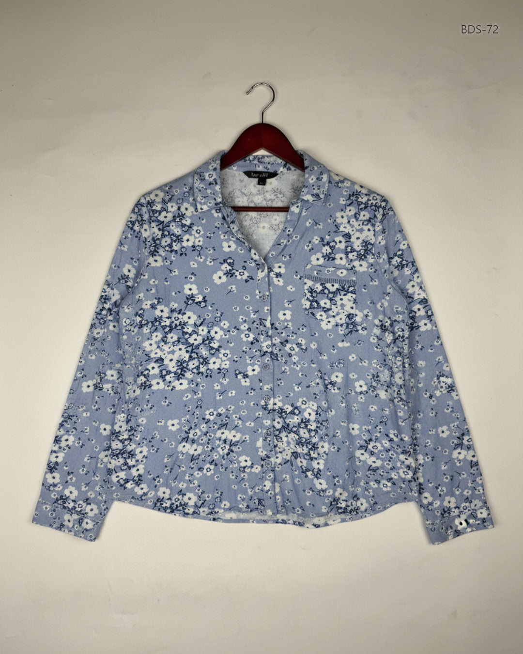 Preloved Premium Button Down Shirt by Bonmarché, SkyBlue Viscose for Women - OTS Thrift Shop Peshawar Pakistan