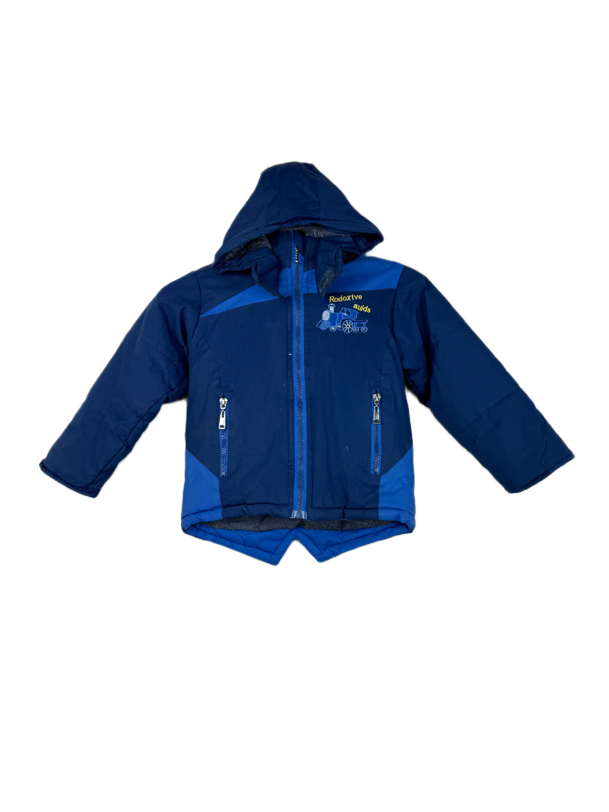 Winter Boys Jackets | Cross Fire | Preloved Branded | Blue Cotton | Good | OTS Thrift Store Peshawar Pakistan