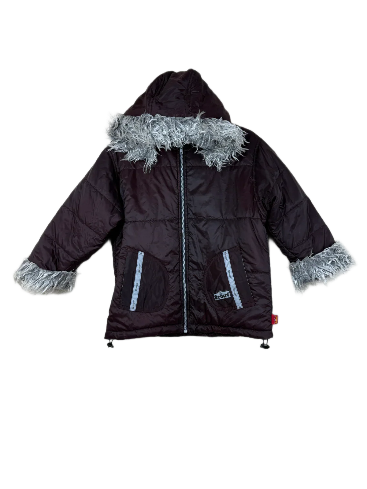 Secondhand Branded Winter Boys Jackets by Scout, Burgundy Red Nylon fabric, Excellent condition, for Boys - Online Thrift Shop Karachi Pakistan