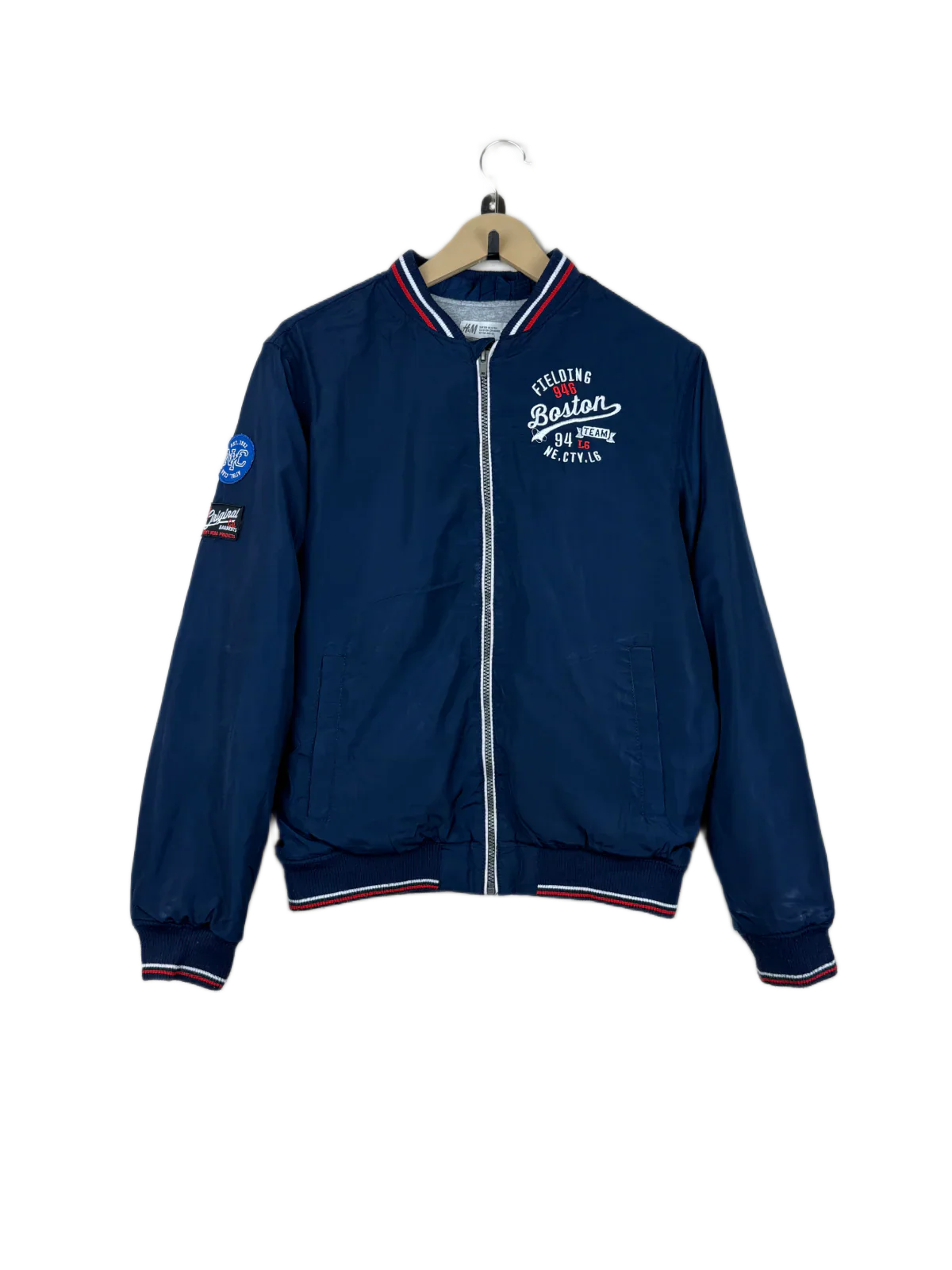 Secondhand Branded Winter Boys Jackets by H&M, Navy Polyester fabric, Premium condition, for Boys - Online Thrift Shop Karachi Pakistan