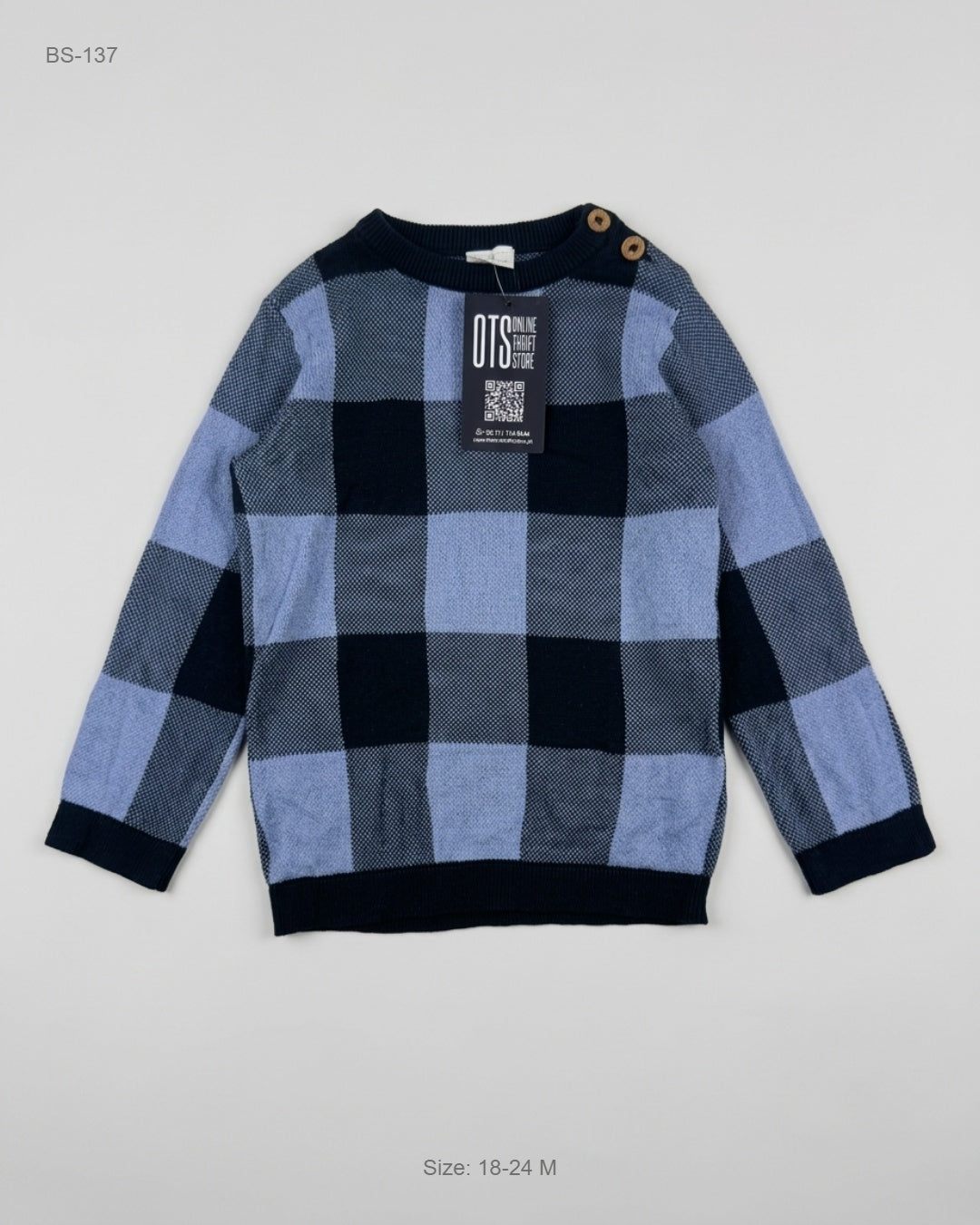 UK Imported secondhand Boys Sweaters - Fred & Flo brand, Blue Cotton, Premium condition, for - Online Thrift Store Islamabad Pakistan