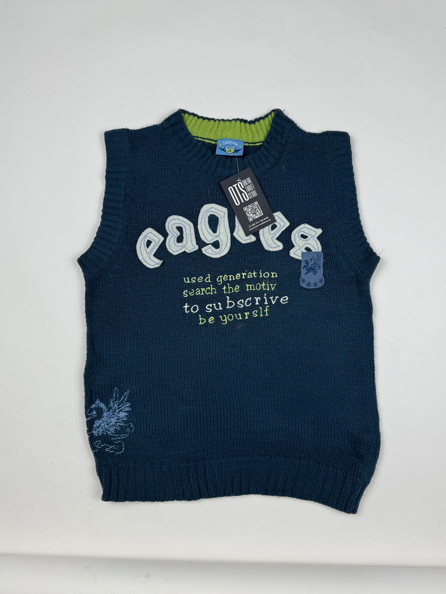 Secondhand Branded Boys Sweaters by Silverstar, Teal Wool fabric, Excellent condition, for Boys - Online Thrift Shop Islamabad Pakistan