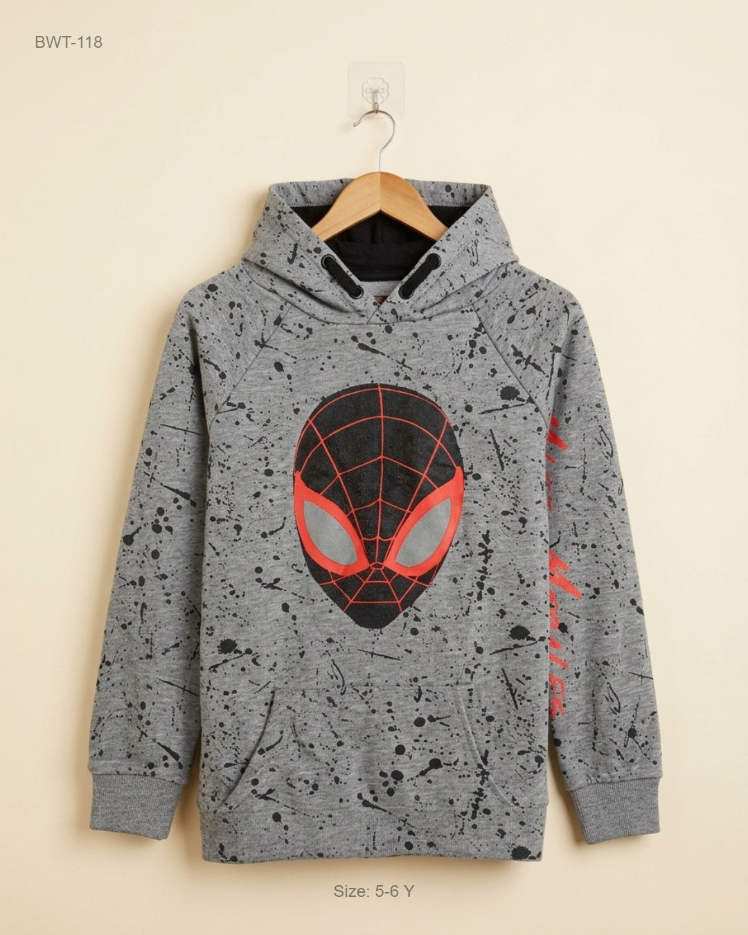 Secondhand Branded Boys Winter Tops by MARVEL, Dark Grey Cotton fabric, Premium condition, for Boys - Online Thrift Shop Lahore Pakistan