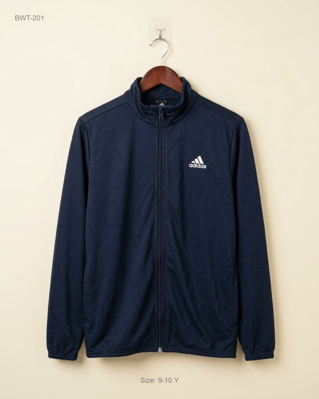 Boys Winter Tops | ADIDAS | Preloved Branded | Navy Blue Polyester | Premium | OTS Thrift Store Karachi Pakistan