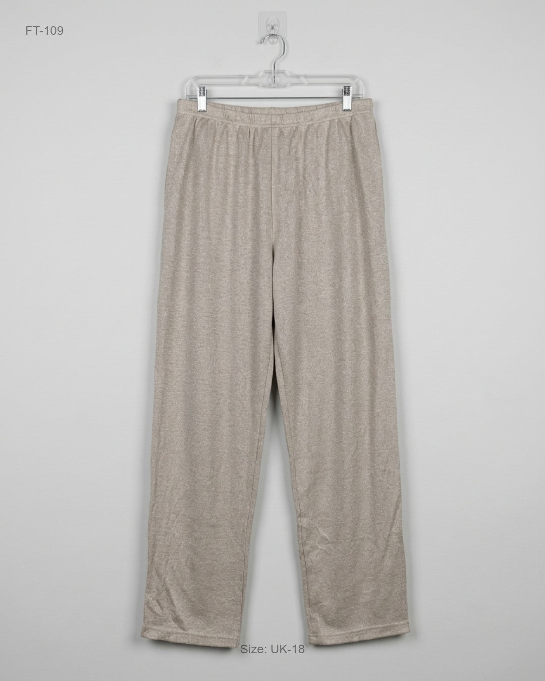 Shop Premium Flapper Trousers by CUT LABEL | Preloved Branded Clothes | Beige Polyester | Women | OTS Thrift Store Karachi Pakistan