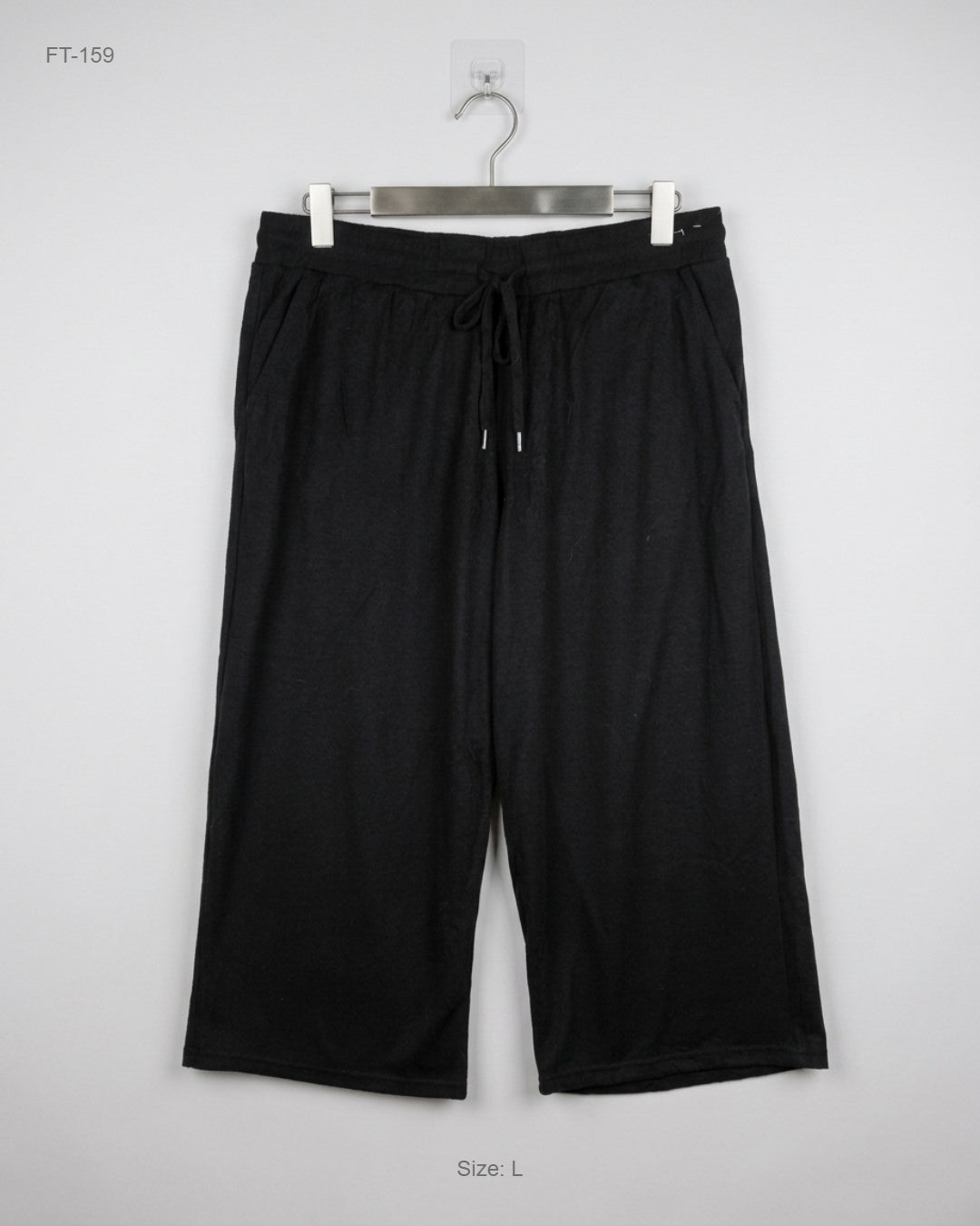 UK Imported secondhand Flapper Trousers - TIME AND TRU brand, BLACK Viscose, Premium condition, for Women - Online Thrift Store Islamabad Pakistan