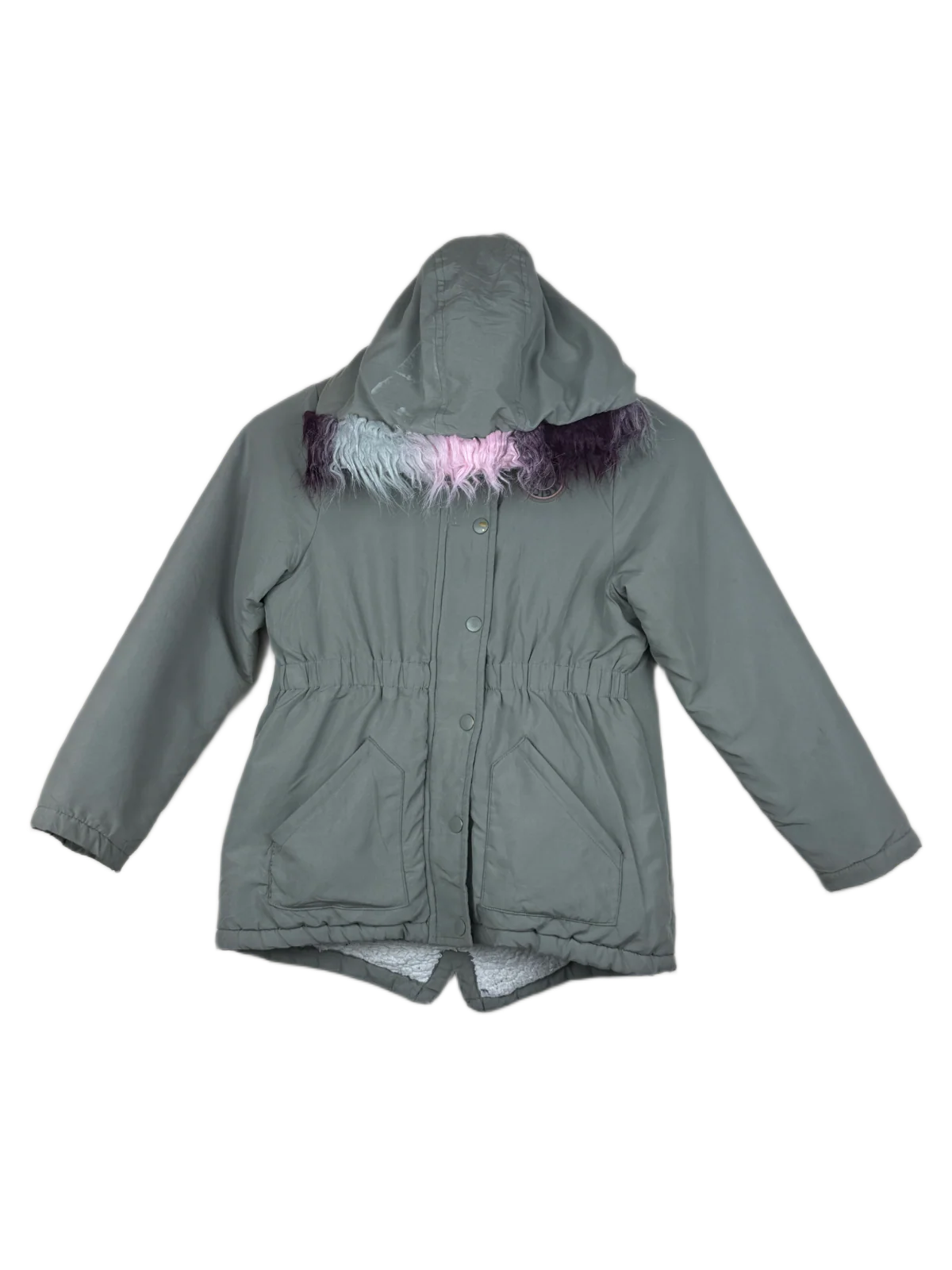 UK Imported secondhand Girls Jackets - Little Kids brand, Olive Polyester, Premium Plus condition, for Girls - Online Thrift Store Peshawar Pakistan