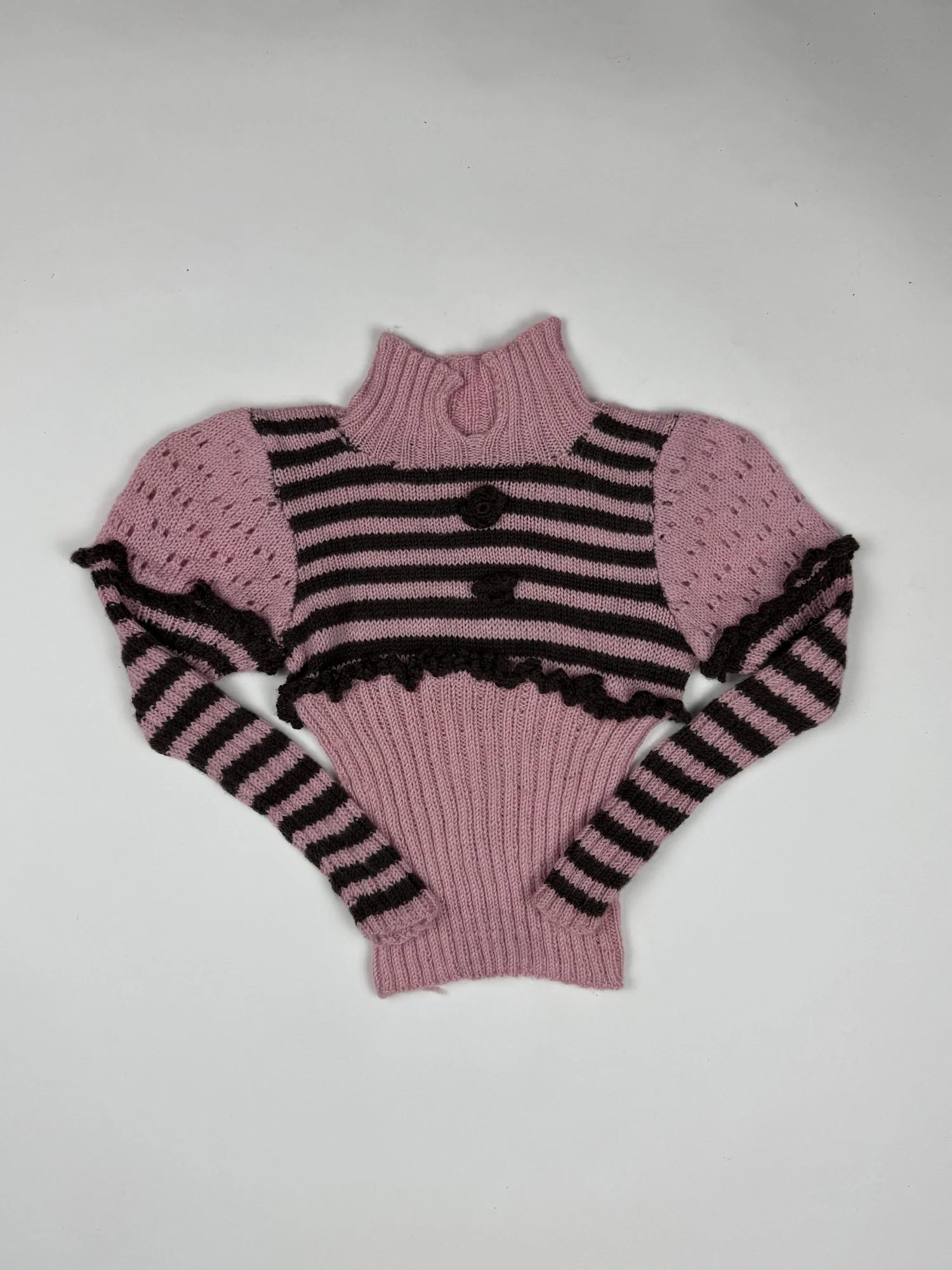 Secondhand Branded Girls Sweaters by Cut label, Pink Wool fabric, Premium condition, for Girls - Online Thrift Shop Peshawar Pakistan