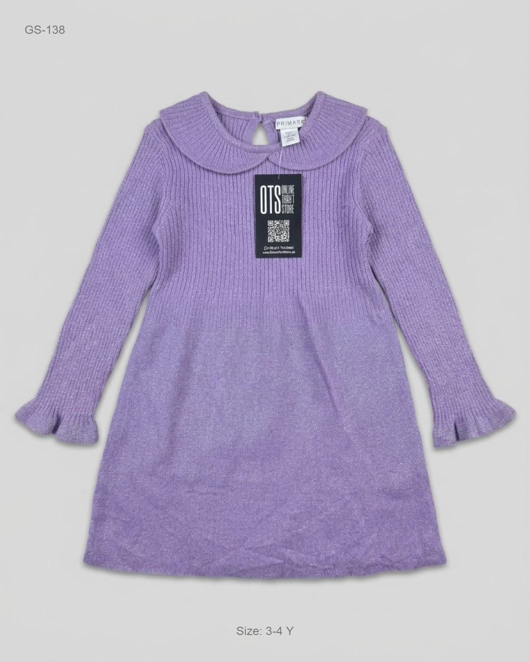 Secondhand Branded Girls Sweaters by Primark, Purple Polyester fabric, Premium condition, for Girls - Online Thrift Shop Peshawar Pakistan