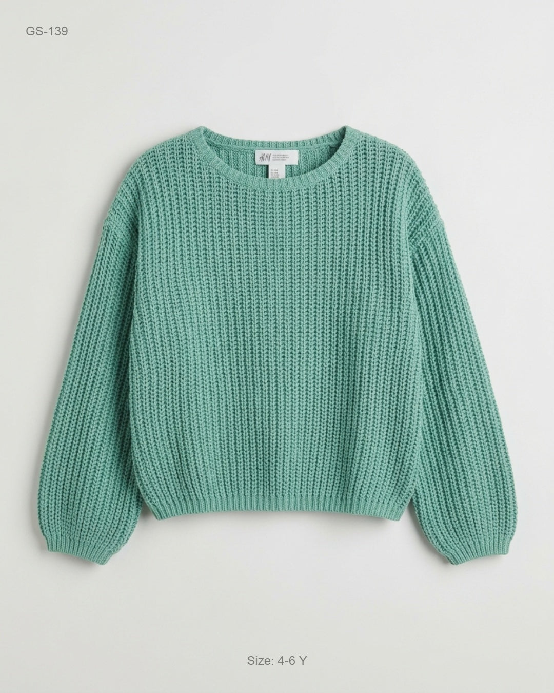 Premium Condition Girls Sweaters | Preloved H&M | Green Polyester | Thrift Shop for Girls Karachi Pakistan | OTS