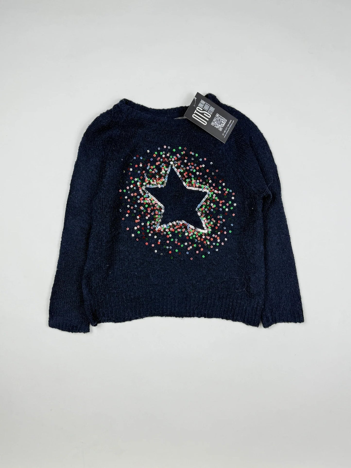 Secondhand Branded Girls Sweaters by Primark, DarkBlue Wool fabric, Excellent condition, for Girls - Online Thrift Shop Islamabad Pakistan