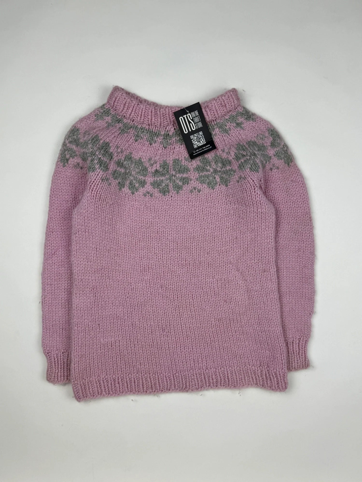 Girls Sweaters | Cut label | Preloved Branded | Pink Wool | Excellent | OTS Thrift Store Lahore Pakistan