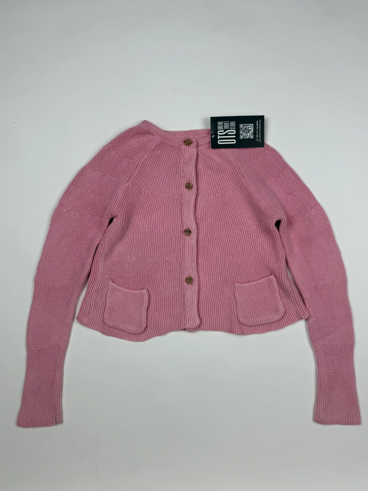 Girls Sweaters | Cut label | Preloved Branded | Pink Cotton | Premium | OTS Thrift Store Islamabad Pakistan