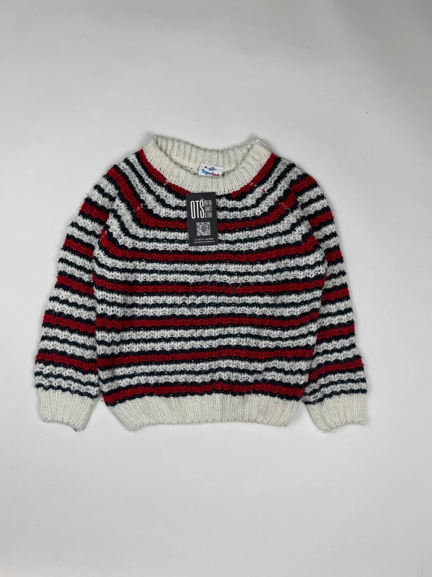 Shop Premium Girls Sweaters by Topolino | Preloved Branded Clothes | Multi Wool | Girls | OTS Thrift Store Islamabad Pakistan