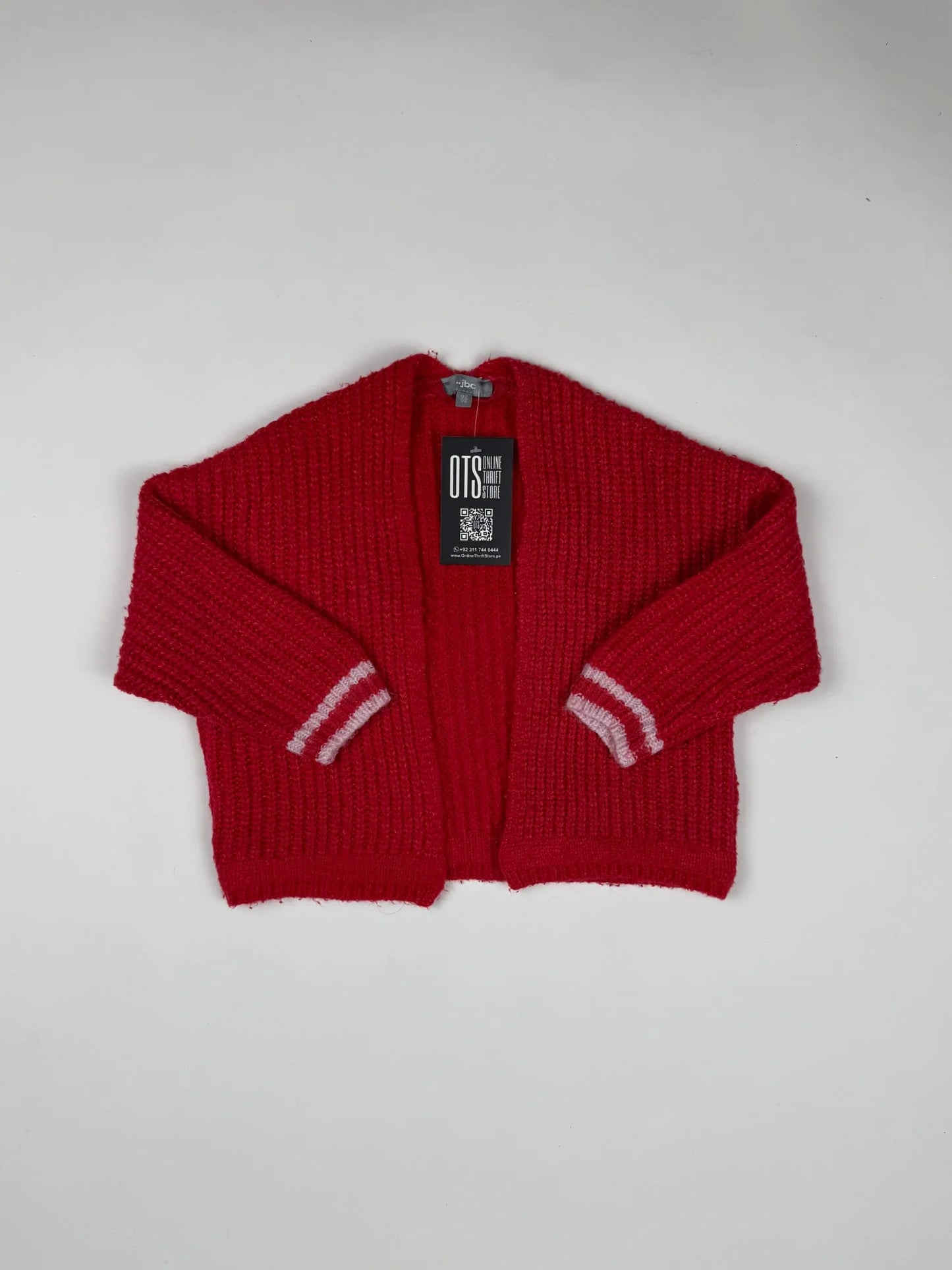 UK Imported secondhand Girls Sweaters - JBC brand, Red Wool, Excellent condition, for Girls - Online Thrift Store Karachi Pakistan
