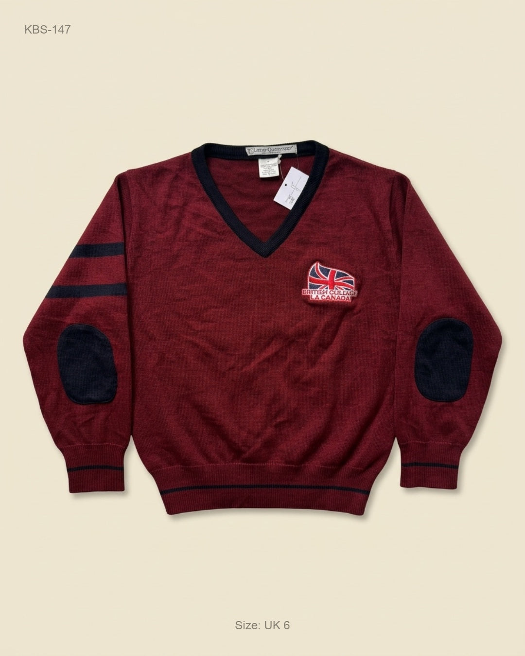 Secondhand Branded Boys Sweaters by Lucas, Maroon Acrylic fabric, Premium condition, for Boys - Online Thrift Shop Islamabad Pakistan