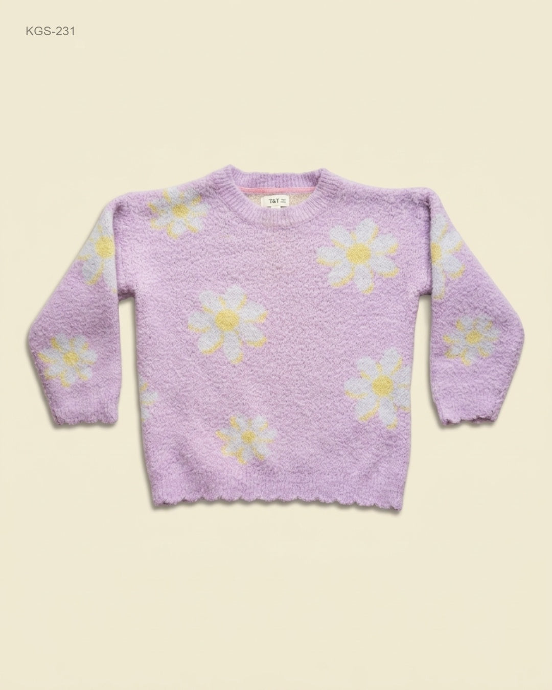 Preloved Premium Girls Sweaters by F&F, Pink Acrylic for Girls - OTS Thrift Shop Karachi Pakistan