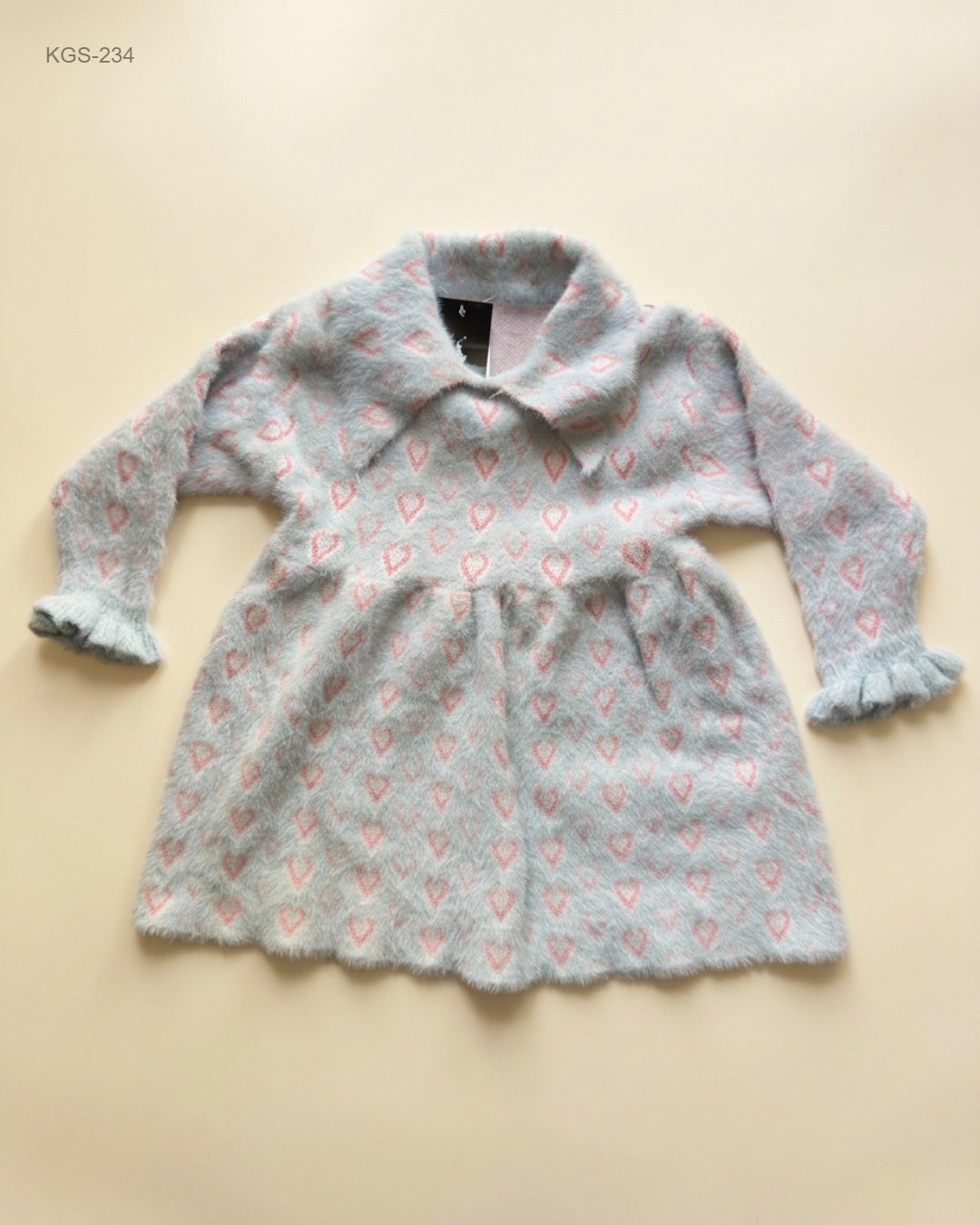 Secondhand Branded Girls Sweaters by Unknown, Ice Blue Wool fabric, Premium condition, for Girls - Online Thrift Shop Peshawar Pakistan