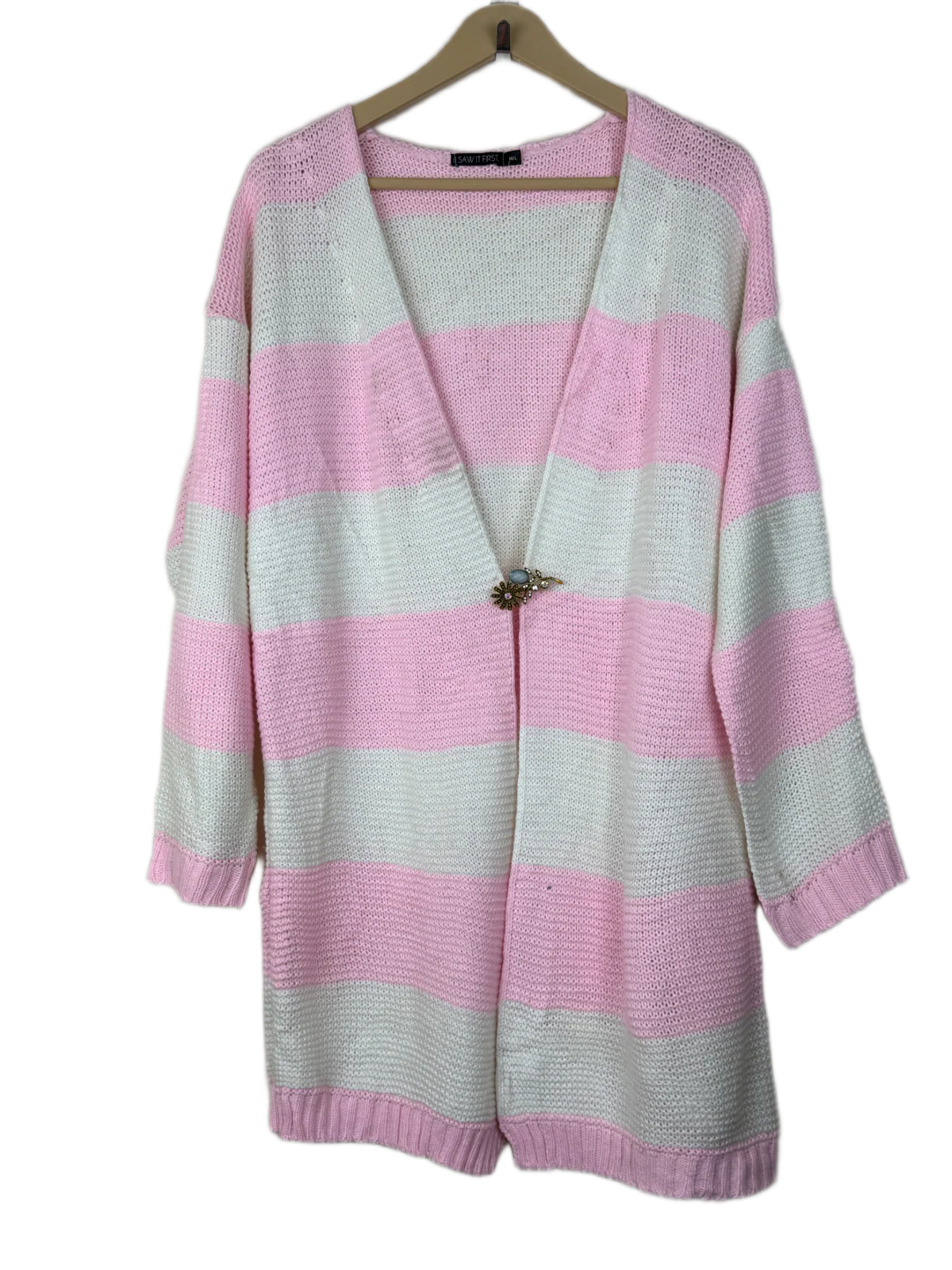 Shop Premium Winter Long Cardigans by Saw if First | Preloved Branded Clothes | Multi Acrylic | Women | OTS Thrift Store Karachi Pakistan