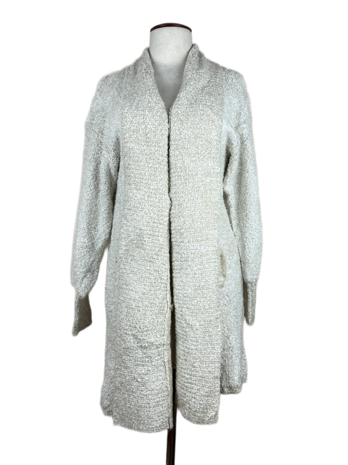 UK Imported secondhand Winter Long Cardigans - Side Effects brand, Brown Acrylic, Premium condition, for Women - Online Thrift Store Karachi Pakistan