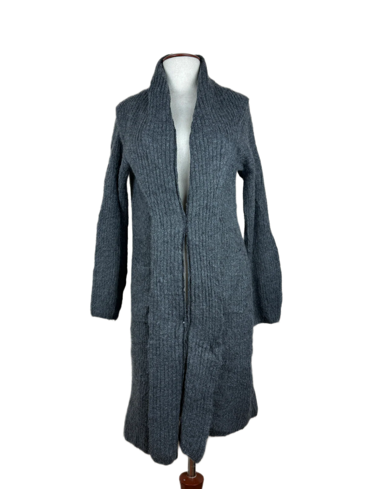 UK Imported secondhand Winter Long Cardigans - A New Day brand, Gray Acrylic, Premium condition, for Women - Online Thrift Store Islamabad Pakistan