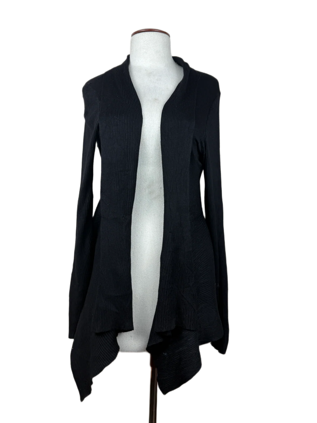 Preloved Premium Winter Long Cardigans by 89th & Madison, Black Rayon for Women - OTS Thrift Shop Lahore Pakistan