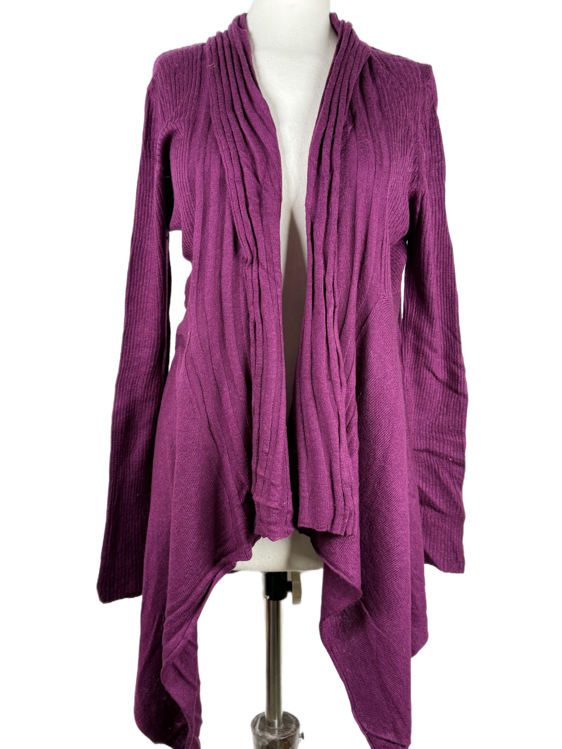 Preloved PREMIUM Winter Long Cardigans by GEORGE, PURPLE ACRYLIC for Women - OTS Thrift Shop Lahore Pakistan