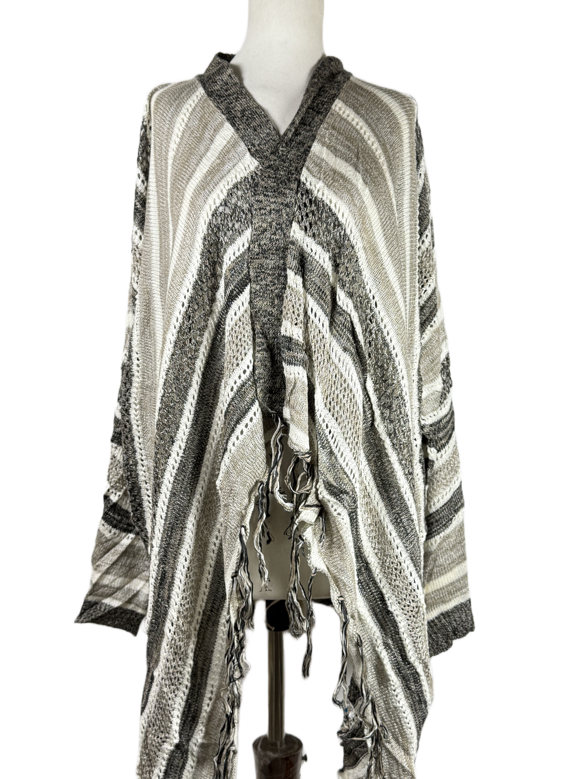 UK Imported secondhand Winter Long Cardigans - PEACOCKS brand, MULTI ACRYLIC, PREMIUM condition, for Women - Online Thrift Store Peshawar Pakistan