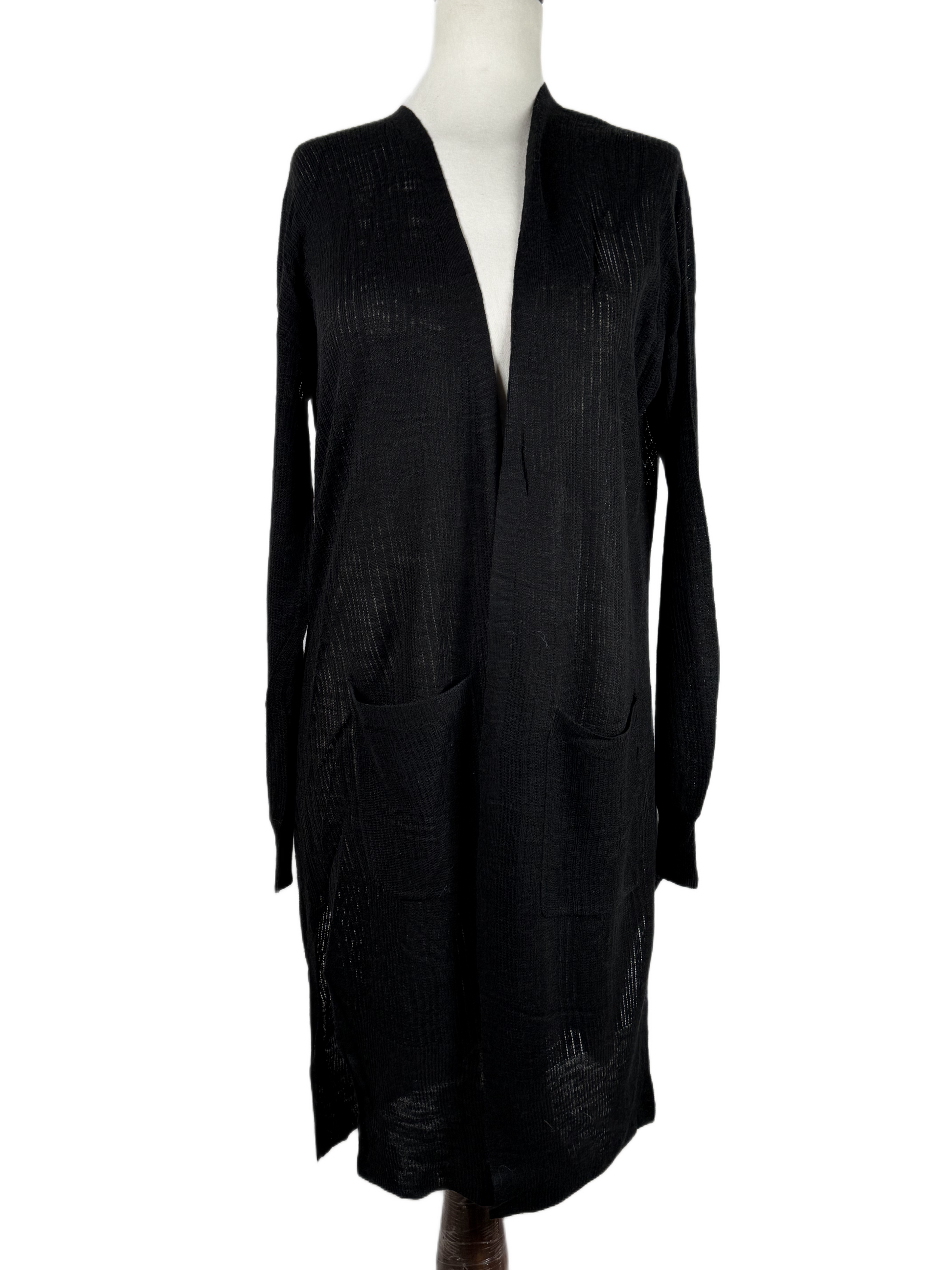 Winter Long Cardigans | NEXT | Preloved Branded | BLACK ACRYLIC | PREMIUM | OTS Thrift Store Karachi Pakistan