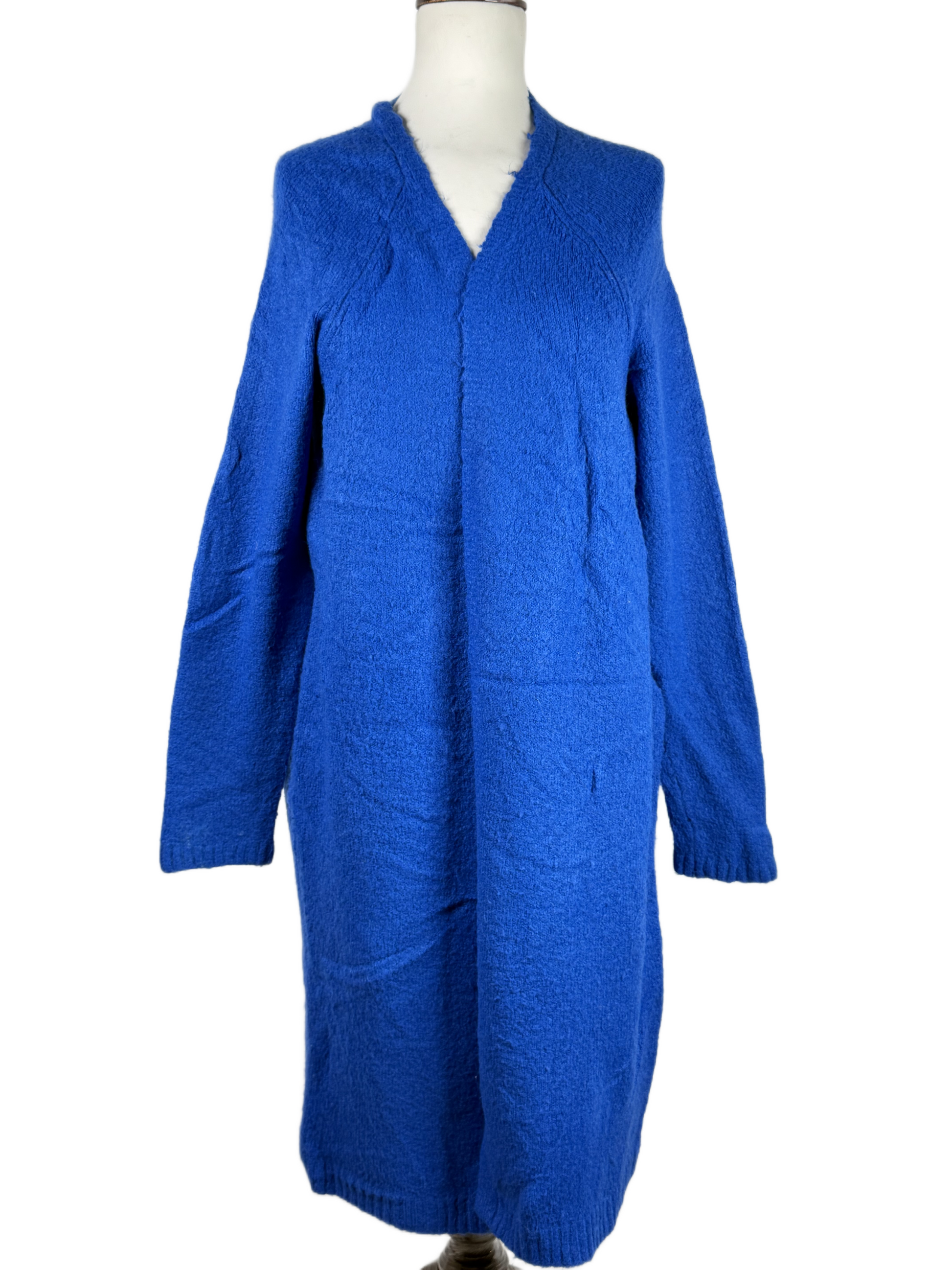 Secondhand Branded Winter Long Cardigans by GEORGE, BLUE ACRYLIC fabric, PREMIUM condition, for Women - Online Thrift Shop Lahore Pakistan