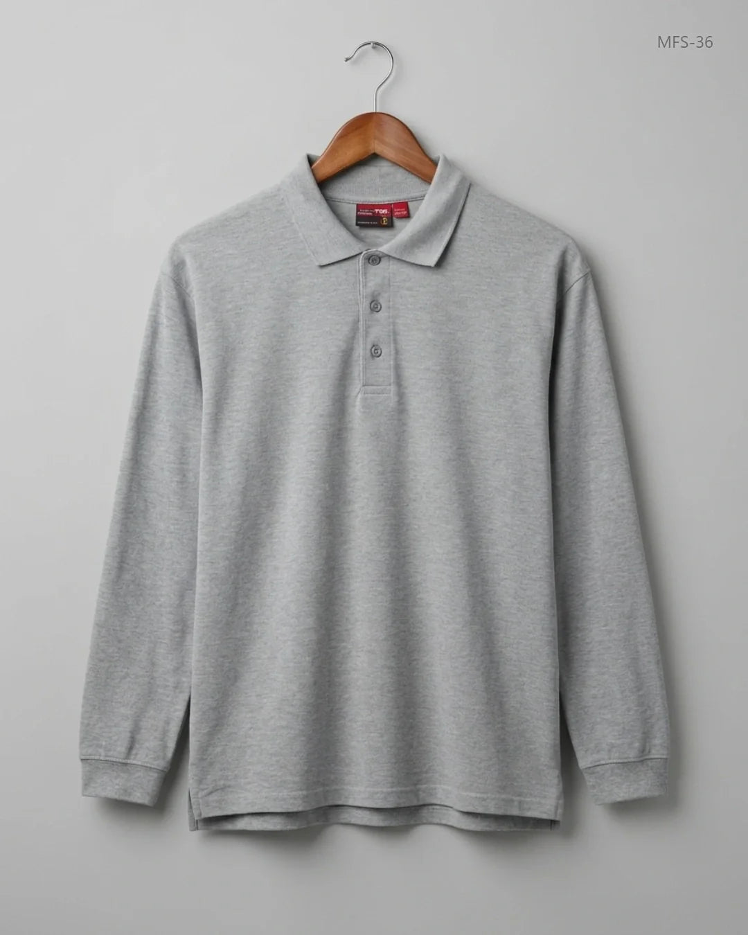 Secondhand Branded Men's Full Sleeves T-Shirt by Firetec, Grey Cotton fabric, Premium condition, for Men - Online Thrift Shop Lahore Pakistan