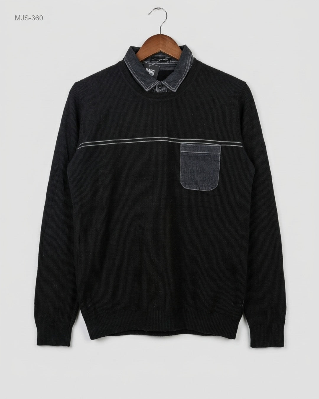 Shop Premium Men Jumpers & Sweaters by Marc | Preloved Branded Clothes | Black Cotton | Men | OTS Thrift Store Karachi Pakistan