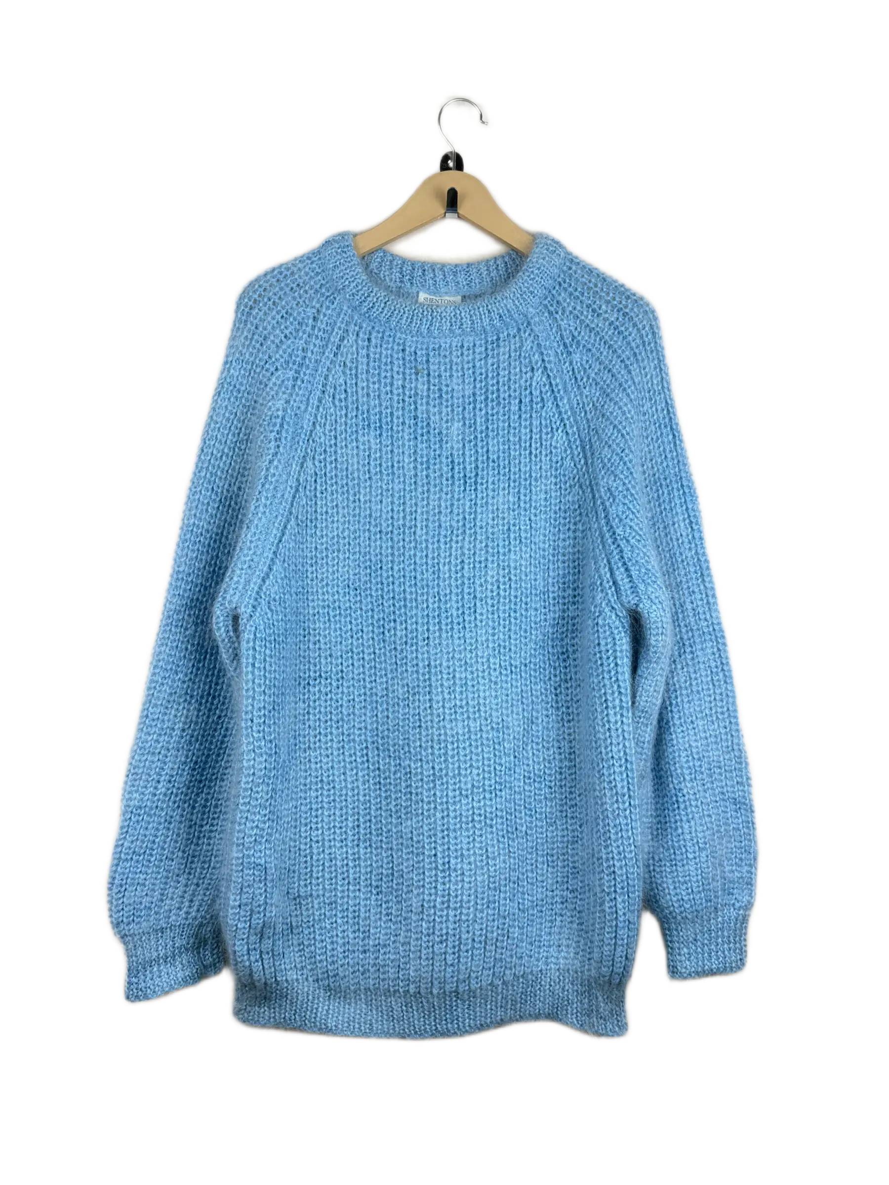 Secondhand Branded Men's Jumpers & Sweaters by Shentons, SkyBlue Wool fabric, Premium condition, for Men - Online Thrift Shop Karachi Pakistan