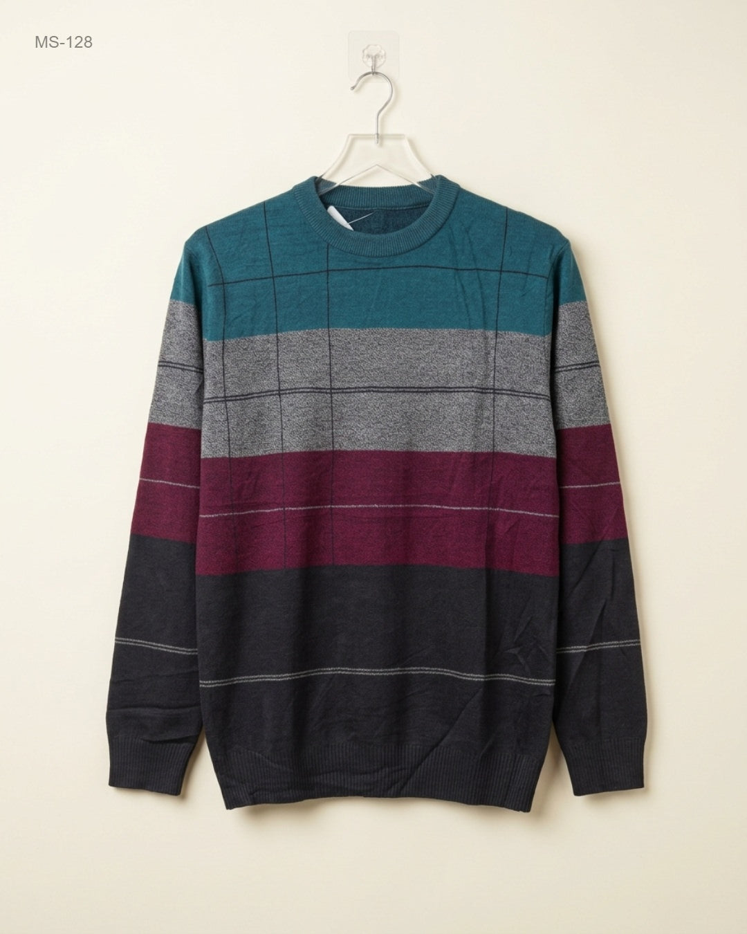 Winter Cardigans & Sweaters | Unknown | Preloved Branded | Stripe Zink Polyester | Premium | OTS Thrift Store Lahore Pakistan