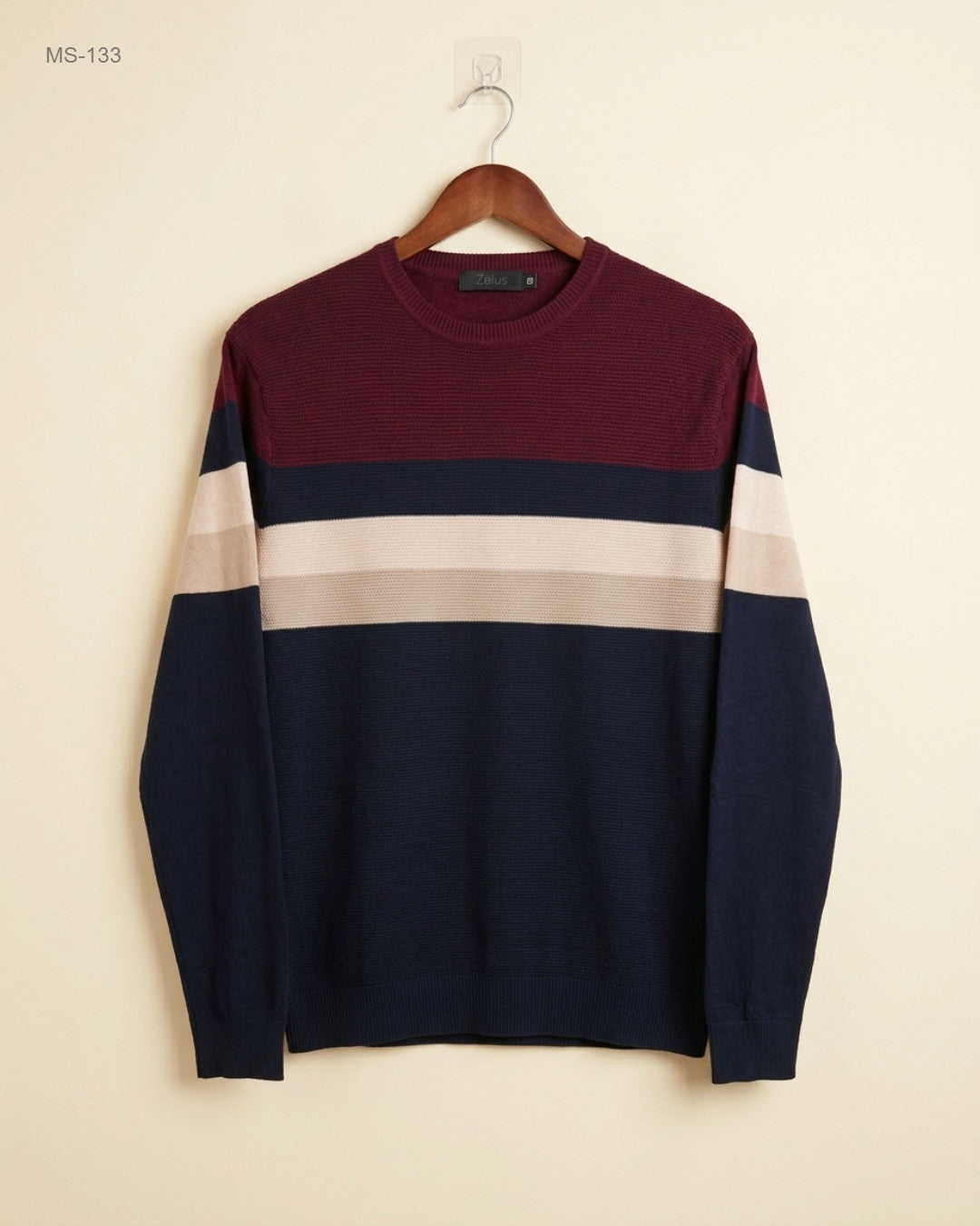 Premium Condition Winter Cardigans & Sweaters | Preloved Unknown | Maroon & Skin Polyester | Thrift Shop for Men Lahore Pakistan | OTS