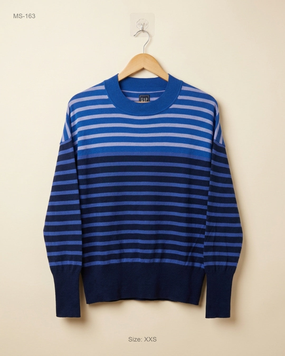 UK Imported secondhand Winter Cardigans & Sweaters - GAP brand, Stripe Sweater Polyester, Premium condition, for Men - Online Thrift Store Peshawar Pakistan