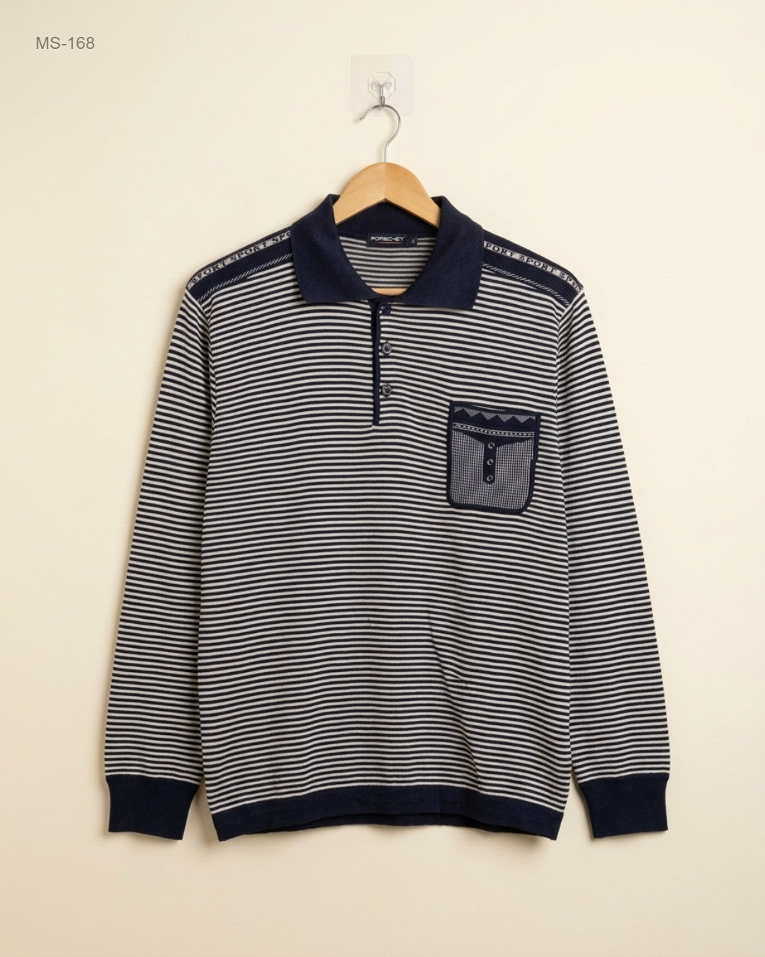 Premium Condition Winter Cardigans & Sweaters | Preloved Unknown | Stripe Sweater Polyester | Thrift Shop for Men Peshawar Pakistan | OTS