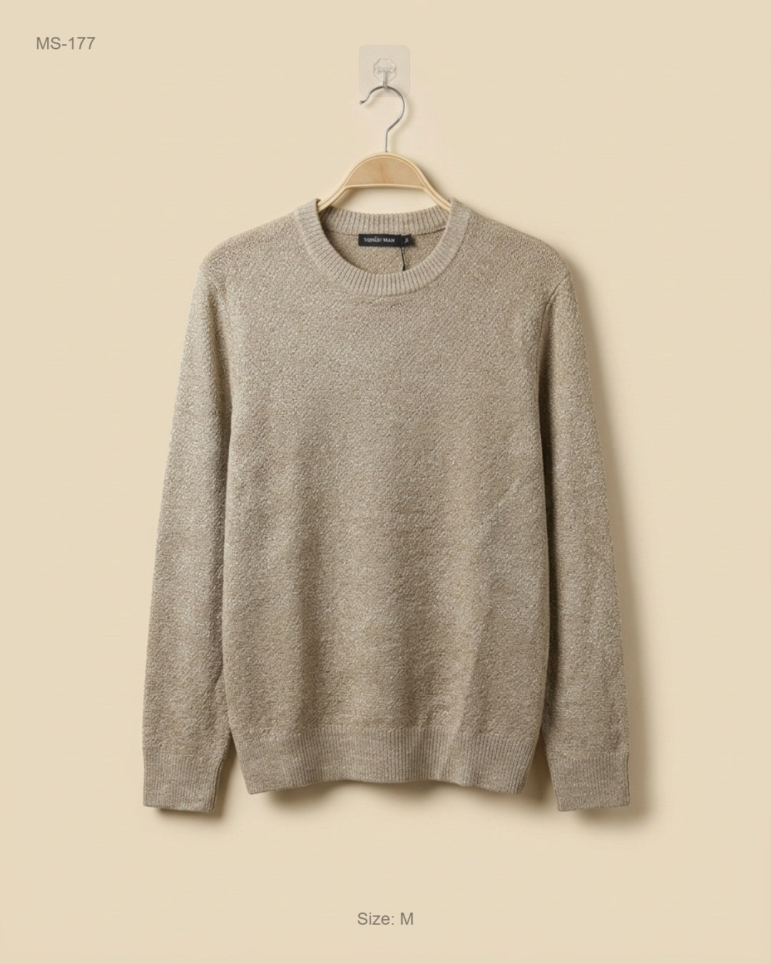 Secondhand Branded Winter Cardigans & Sweaters by Unknown, Beige Polyester fabric, Premium condition, for Men - Online Thrift Shop Lahore Pakistan