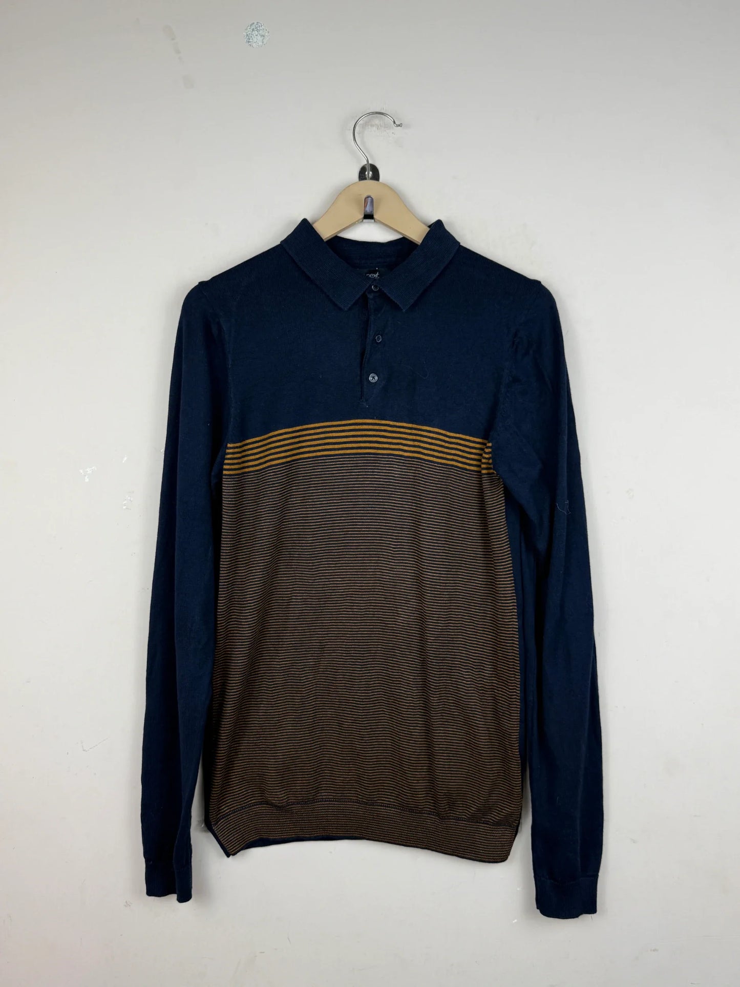 UK Imported secondhand Men's Jumpers & Sweaters - Next brand, Blue Cotton, Premium condition, for Men - Online Thrift Store Lahore Pakistan