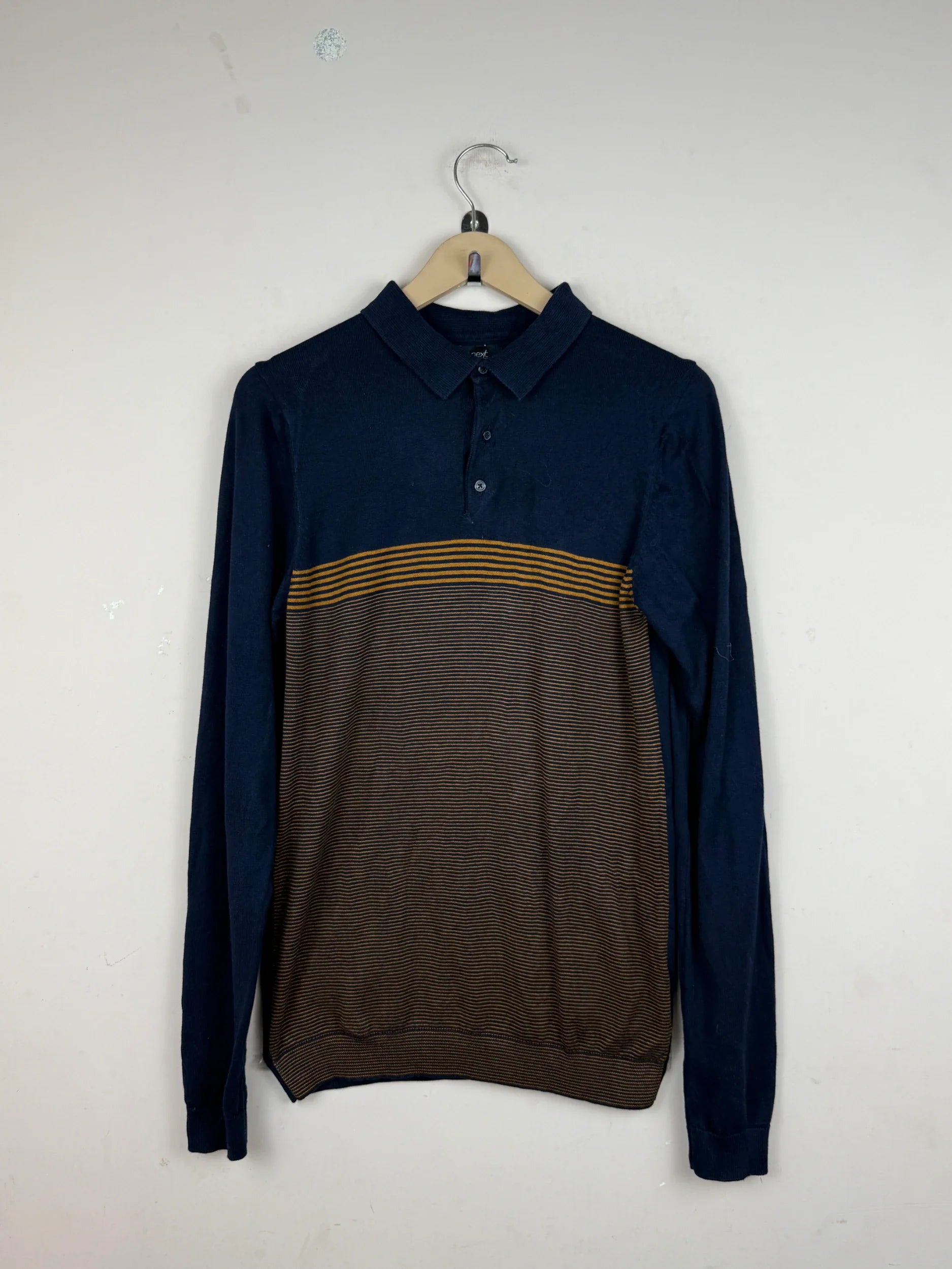 UK Imported secondhand Men's Jumpers & Sweaters - Next brand, Blue Cotton, Premium condition, for Men - Online Thrift Store Lahore Pakistan