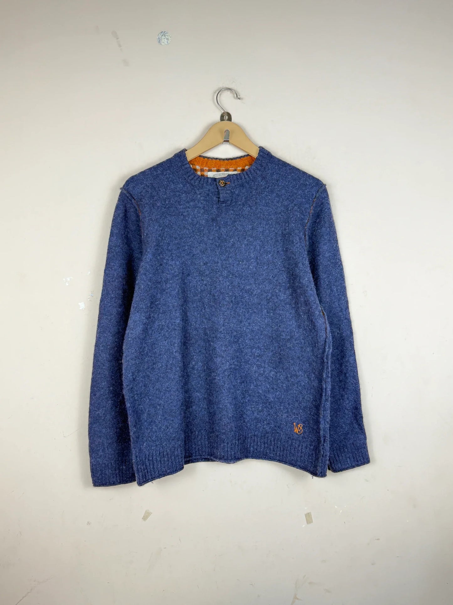 Secondhand Branded Men's Jumpers & Sweaters by White stuff, Blue Wool fabric, Premium condition, for Men - Online Thrift Shop Lahore Pakistan