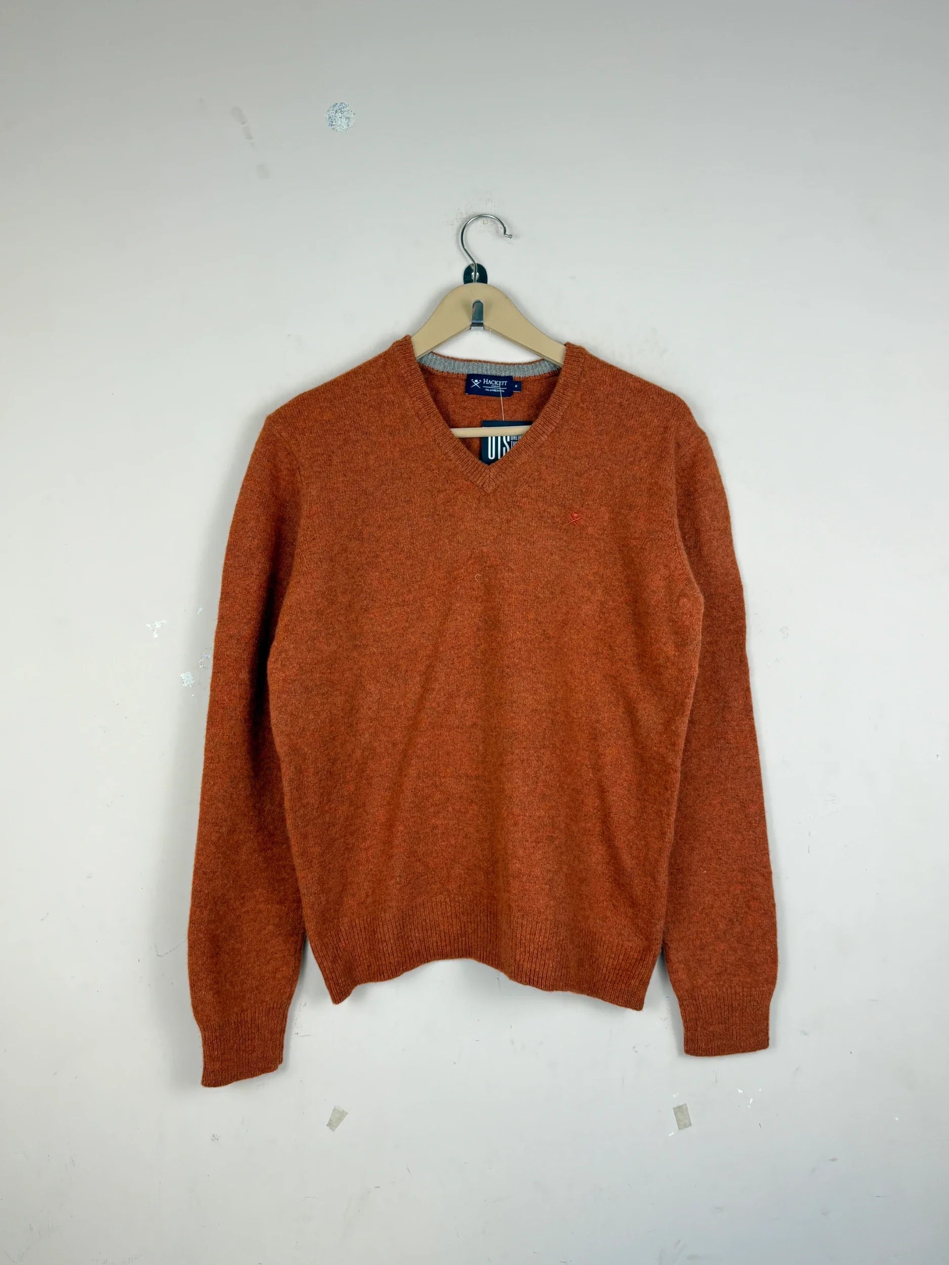 Men's Jumpers & Sweaters | Hackett London | Preloved Branded | Orange Lamps Wool | Premium | OTS Thrift Store Lahore Pakistan