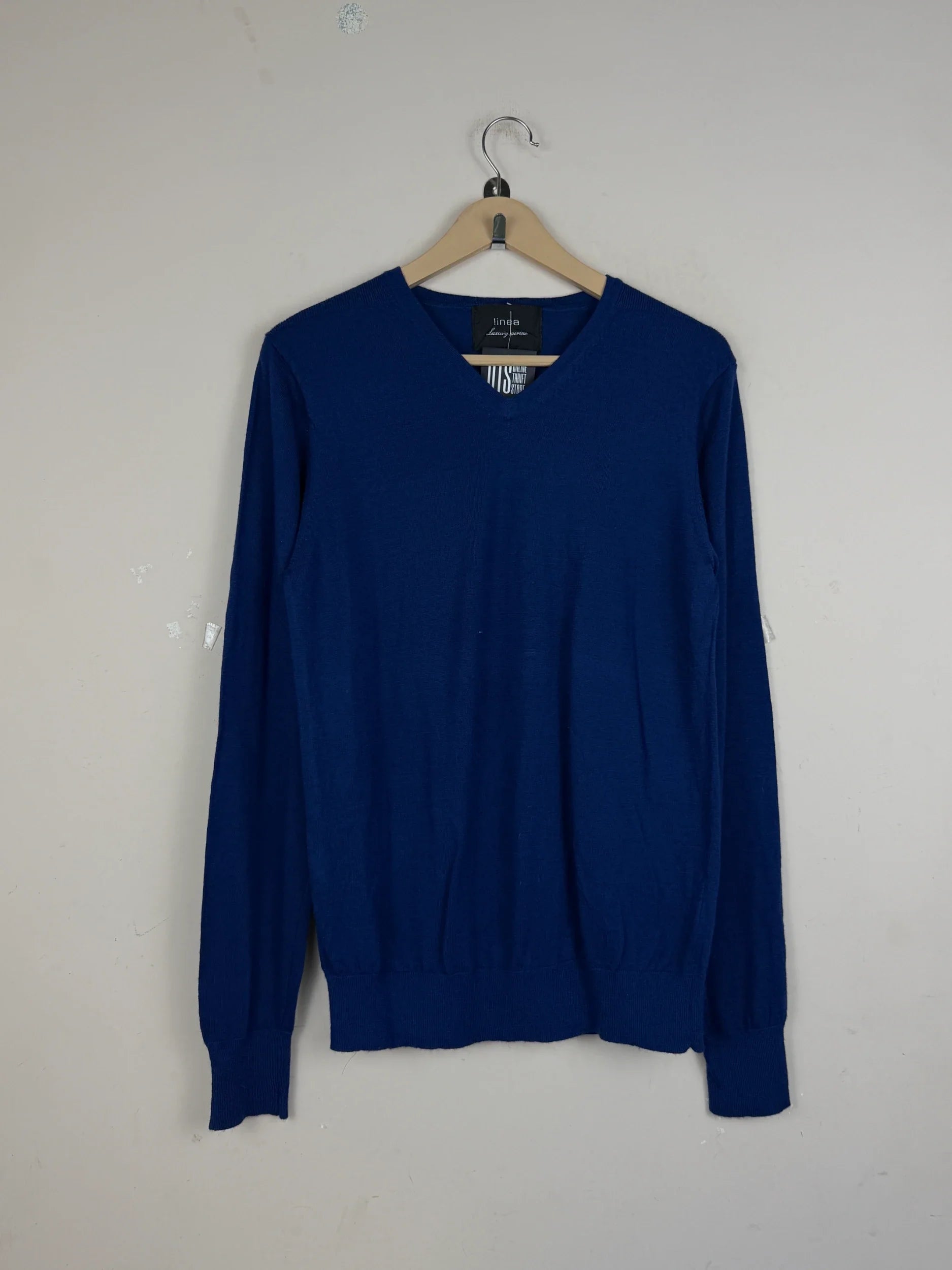 Preloved Premium Men's Jumpers & Sweaters by Linea, Blue Cotton for Men - OTS Thrift Shop Karachi Pakistan