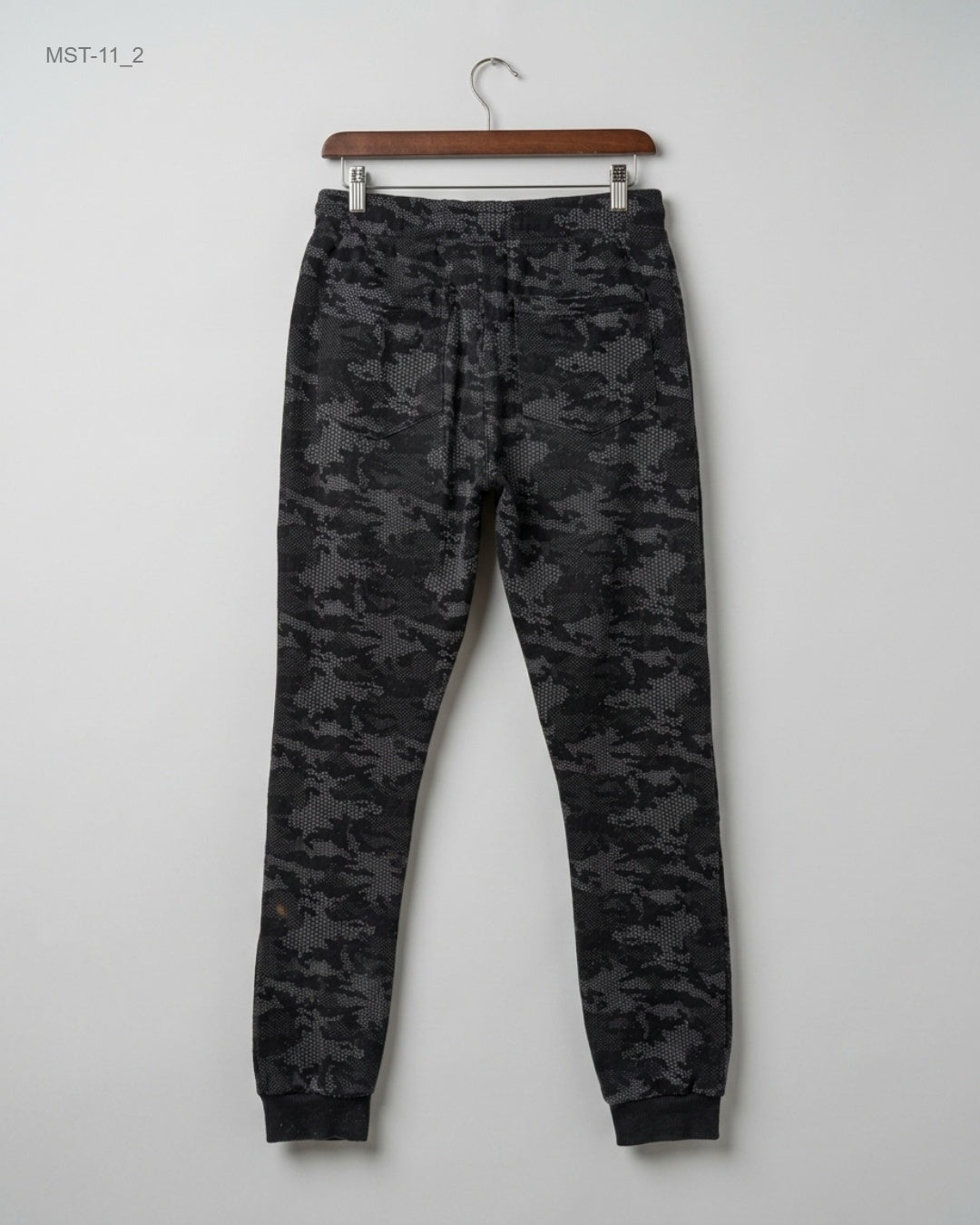 Shop Excellent Condition Black Polyester Men Sports Trousers by EROEENOMIXX for MENS at OTS - Online Thrift Store Pakistan (MST-11)
