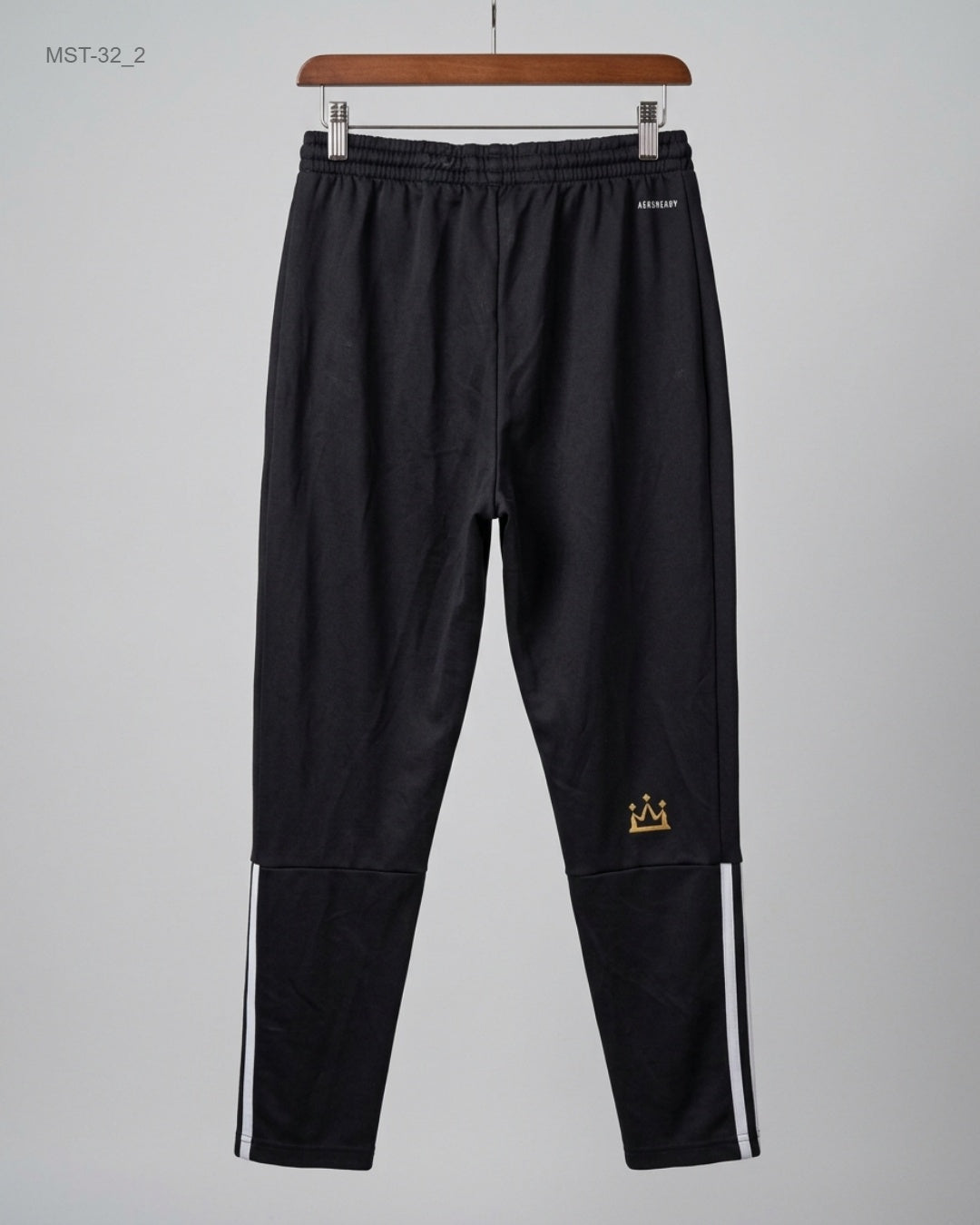 Shop Premium Condition Black Polyester Men Sports Trousers by ADIDAS for MENS at OTS - Online Thrift Store Pakistan (MST-32)