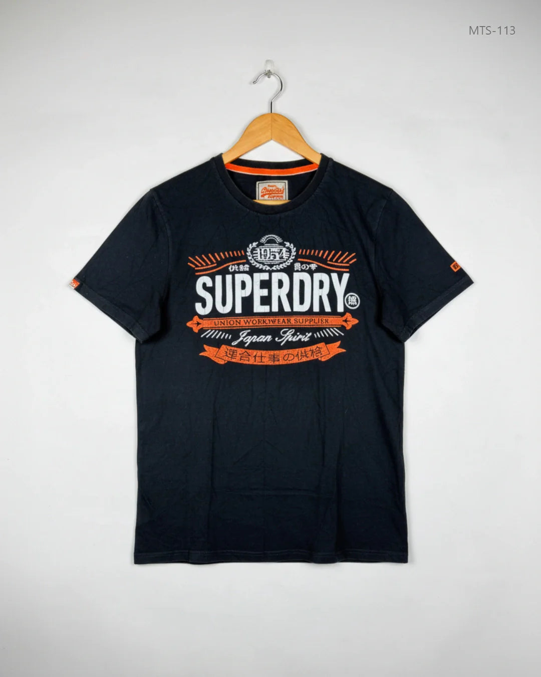 Mens Tshirts | Superdry | Preloved Branded | Black Cotton | Excellent | OTS Thrift Store Lahore Pakistan